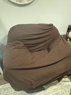 Sale Photo Thumbnail #20: Leather oversize chair