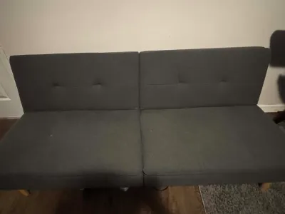 Sale Photo Thumbnail #60: Newer futon- grey