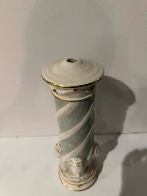 Sale Photo Thumbnail #35: Tall porcelain candleholder