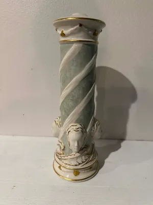 Sale Photo Thumbnail #36: Tall porcelain candleholder