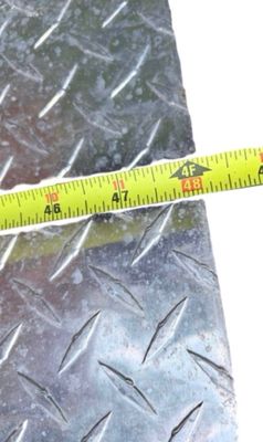 Sale Photo Thumbnail #399: Aluminum Plate 48"L X 63"H X 0.25" thick SHEET B