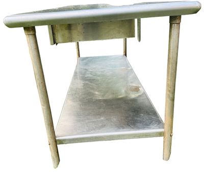 Sale Photo Thumbnail #325: Stainless Steel Table with Drawer - 72" x 30"W x 34 3/4" (6ft x 2ft 6" W x 2ft 10 3/4")