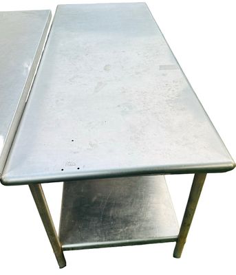 Sale Photo Thumbnail #324: Stainless Steel Table with Drawer - 72" x 30"W x 34 3/4" (6ft x 2ft 6" W x 2ft 10 3/4")