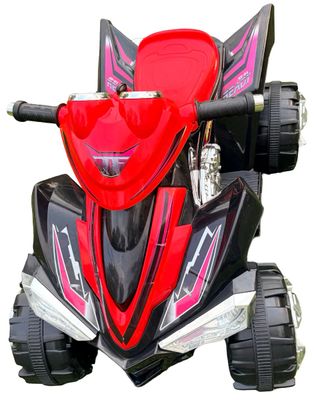 Sale Photo Thumbnail #493: AV-01 Hero 4-Wheeler for Kids, a battery-powered ride-on toy quad in red and black
** Needs charger