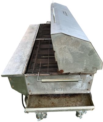 Sale Photo Thumbnail #202: MagiCater Stainless Steel Commercial Transportable Propane Grill - 8 Burners with 2 Propane Tanks