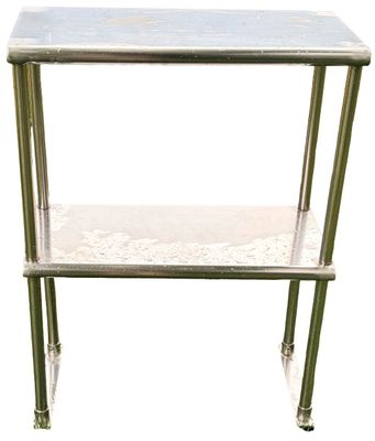 Sale Photo Thumbnail #310: Stainless Steel Table - SMALL 
24"  x " 12" x 33 3/4"