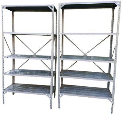Sale Photo Thumbnail #271: Metal Shelves - Set of 2 Shelves  - Grey