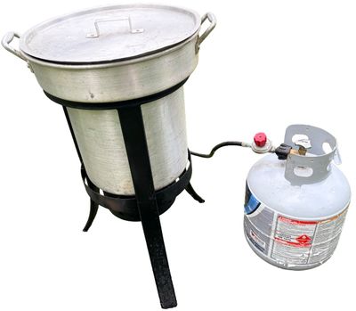 Sale Photo Thumbnail #400: Turkey Deep Fryer Stove with Deep Frying Basket 
