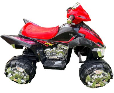 Sale Photo Thumbnail #498: AV-01 Hero 4-Wheeler for Kids, a battery-powered ride-on toy quad in red and black
** Needs charger
