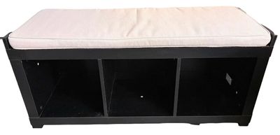 Sale Photo Thumbnail #428: 3-Cube Entryway Storage Bench  with Padded Top Seating Cushion