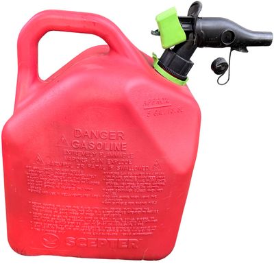 Sale Photo Thumbnail #267: 5-Gallons Gas Cans - ONE gas can - WITH Unleaded Gas 