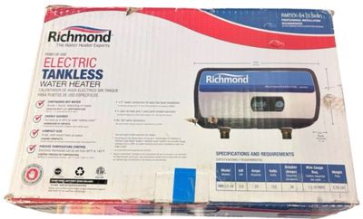 Sale Photo Thumbnail #502: Electric Tankless Water Heater MODEL: RMTEX-04 (3.5Kw) 120v 10AWG 5.29LBS