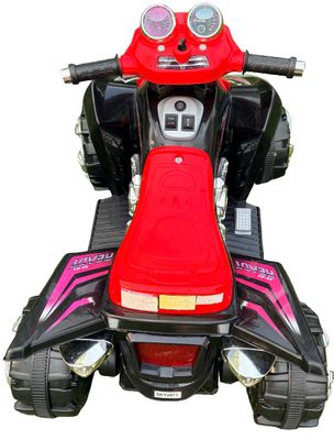 Sale Photo Thumbnail #496: AV-01 Hero 4-Wheeler for Kids, a battery-powered ride-on toy quad in red and black
** Needs charger
