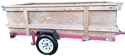 Sale Photo Thumbnail #229: 4 Ft X 8 Ft Tilt Trailer with Aluminum Floor Plate (Aluminum Plate 48"L X 63"H X 0.25" thick)