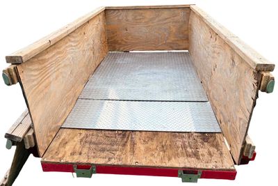 Sale Photo Thumbnail #226: 4 Ft X 8 Ft Tilt Trailer with Aluminum Floor Plate (Aluminum Plate 48"L X 63"H X 0.25" thick)