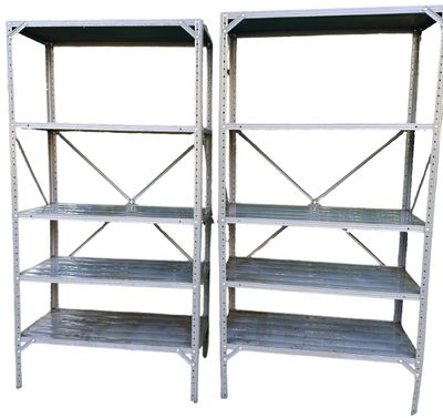Sale Photo Thumbnail #270: Metal Shelves - Set of 2 Shelves  - Grey
