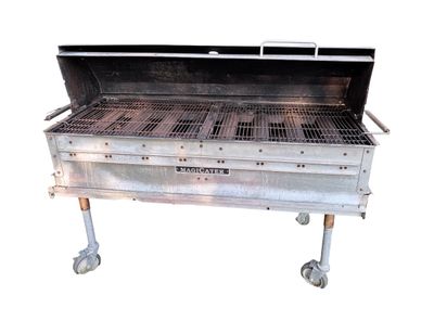 Sale Photo Thumbnail #205: MagiCater Stainless Steel Commercial Transportable Propane Grill - 8 Burners with 2 Propane Tanks