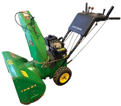 Sale Photo Thumbnail #163: Vintage John 24-Inch Deere Two-Stage Walk-Behind Snowblower