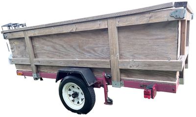 Sale Photo Thumbnail #228: 4 Ft X 8 Ft Tilt Trailer with Aluminum Floor Plate (Aluminum Plate 48"L X 63"H X 0.25" thick)