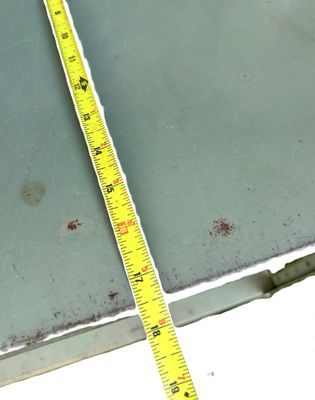 Sale Photo Thumbnail #280: Metal Shelves - Set of 2 Shelves - Beige and Grey