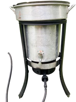 Sale Photo Thumbnail #403: Turkey Deep Fryer Stove with Deep Frying Basket 