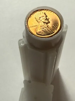 ROLL OF (50) 1955-S CHOICE UNCIRCULATED RED LINCOLN CENTS AS PICTURED.