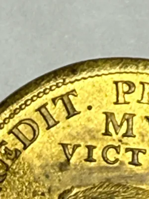 Sale Photo Thumbnail #632: Scarce 1834 Token HT-10 Variety Brass Running Boar Hard Times Token (Some Porosity & Cleaned) as Pictured. $5 DOMESTIC SHIPPING.