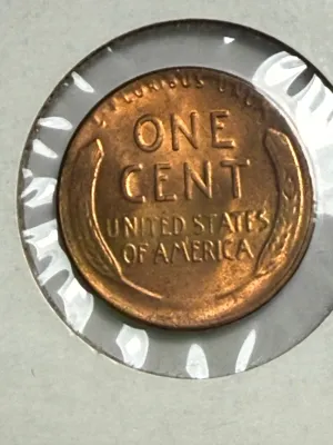 Sale Photo Thumbnail #627: POORMAN'S DOUBLE DIE 1955-P UNCIRCULATED CONDITION MINOR LINCOLN CENT ERROR COIN AS PICTURED. $5 DOMESTIC SHIPPING.
