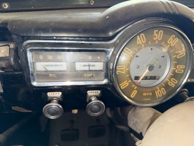 Sale Photo Thumbnail #34: WE HAD A MECHANIC LOOK AT THIS VEHICLE AND
IT DID TURN OVER BUT DID NOT START. 
IT NEEDS A NEW 6 VOLT BATTERY
THERE IS SOME COSMETIC DAMAGE TO THE PAINT ON HOOD AND ROOF. 
THERE IS SOME PITTING ON THE FRONT OF HOOD, NO OTHER BODY DAMAGE SEEN.
NONE OR VERY