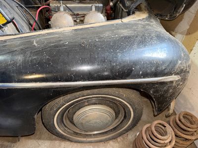 Sale Photo Thumbnail #51: WE HAD A MECHANIC LOOK AT THIS VEHICLE AND
IT DID TURN OVER BUT DID NOT START. 
IT NEEDS A NEW 6 VOLT BATTERY
THERE IS SOME COSMETIC DAMAGE TO THE PAINT ON HOOD AND ROOF. 
THERE IS SOME PITTING ON THE FRONT OF HOOD, NO OTHER BODY DAMAGE SEEN.
NONE OR VERY