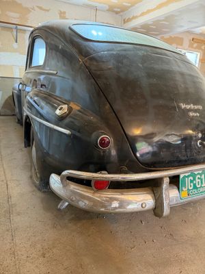 Sale Photo Thumbnail #6: WE HAD A MECHANIC LOOK AT THIS VEHICLE AND
IT DID TURN OVER BUT DID NOT START. 
IT NEEDS A NEW 6 VOLT BATTERY
THERE IS SOME COSMETIC DAMAGE TO THE PAINT ON HOOD AND ROOF. 
THERE IS SOME PITTING ON THE FRONT OF HOOD, NO OTHER BODY DAMAGE SEEN.
NONE OR VERY