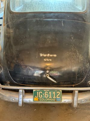 Sale Photo Thumbnail #3: WE HAD A MECHANIC LOOK AT THIS VEHICLE AND
IT DID TURN OVER BUT DID NOT START. 
IT NEEDS A NEW 6 VOLT BATTERY
THERE IS SOME COSMETIC DAMAGE TO THE PAINT ON HOOD AND ROOF. 
THERE IS SOME PITTING ON THE FRONT OF HOOD, NO OTHER BODY DAMAGE SEEN.
NONE OR VERY
