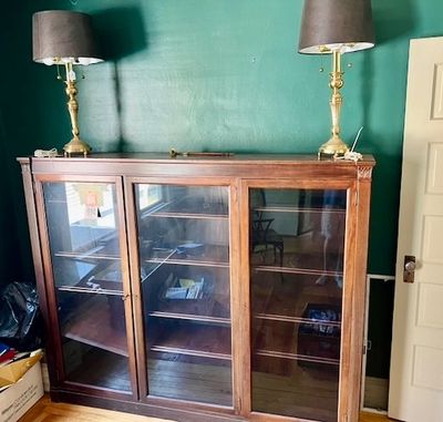 Sale Photo Thumbnail #43: Mahogany Triple Bookcase