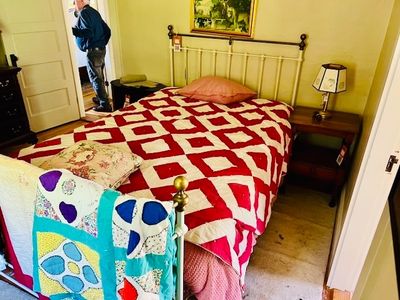 Sale Photo Thumbnail #47: Brass Bed With Curved Foot Board
