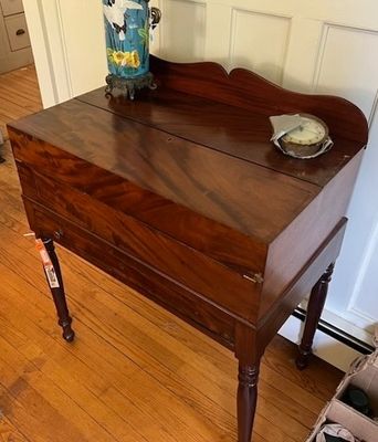 Sale Photo Thumbnail #13: Mahogany Sea Captains Fold Front Desk