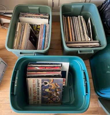 Sale Photo Thumbnail #41: 3 Totes of Albums 33s 1950s/60s Era Rock, 