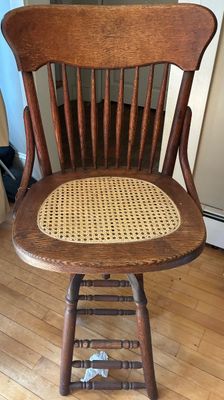 Sale Photo Thumbnail #74: Victorian Oak Station Clerk Chair