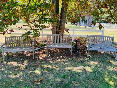 Sale Photo Thumbnail #58: Three Teak Benches