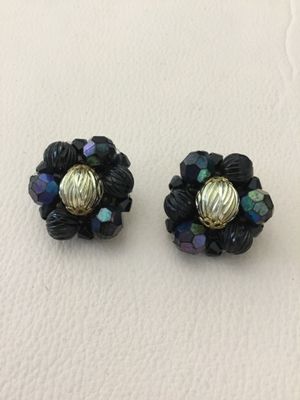 Beautiful vintage west Germany clip on earrings