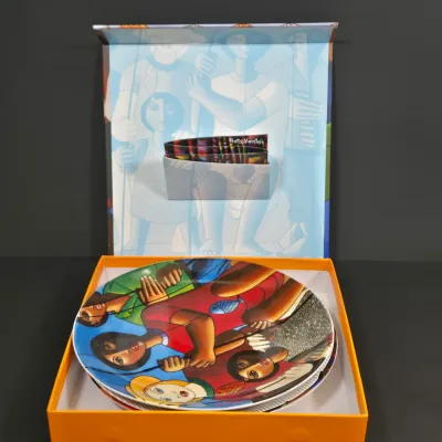 LOT 88: Limited-edition "Arte de Café" Tableware and Espresso Set Featuring the Artwork of Antonio Prats-Ventós/ with Original...