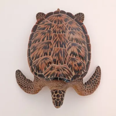 LOT 118: Val Bennett Signed and Numbered 39/50 Painted Bronze Turtle