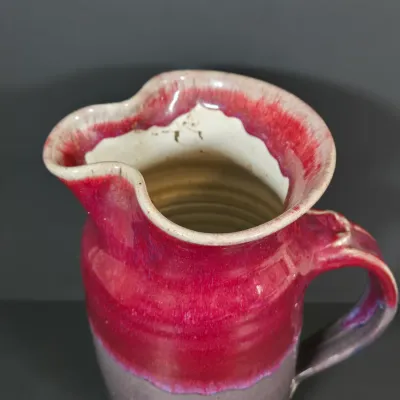 LOT 92: Home Decor Including Botanical Print Signed by Artist C. L. Britzke-Neil, Hand-crafted Stoneware Bowls, Pitcher, & Lidded...