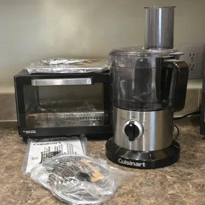 LOT 95: Cuisinart Food Processor and Compact Countertop Toaster Oven