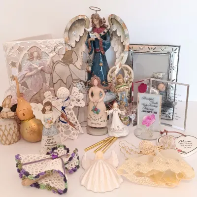 LOT 117: Large Collection of Angel Decor & More
