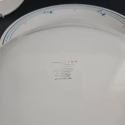 LOT 33: Vintage Corelle Tableware in "Forever Yours" and "Country Violets" Patterns