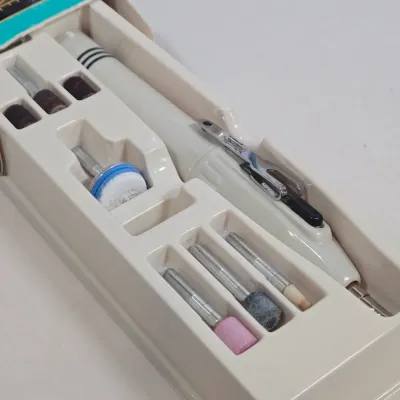 LOT 106: Manicure Kit, Nail Drills, Polishes, Makeup Brushes, Magnifying Mirror, and More