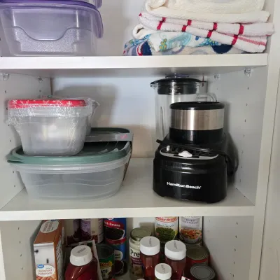 LOT 87: Kitchen Closet Lot/ Vintage Bright Orange Rival Crock-Pot 5 Qt Slow Cooker, Teapot, Cereal Keepers, Hamilton Beach Countertop...