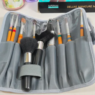 LOT 106: Manicure Kit, Nail Drills, Polishes, Makeup Brushes, Magnifying Mirror, and More