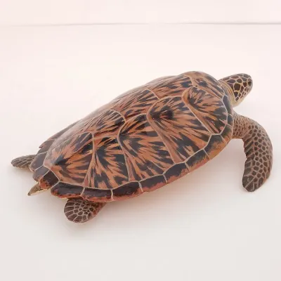 LOT 118: Val Bennett Signed and Numbered 39/50 Painted Bronze Turtle
