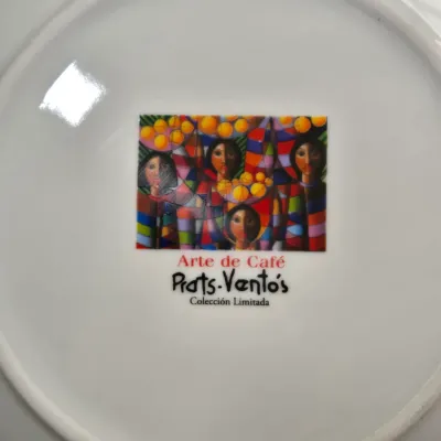 LOT 88: Limited-edition "Arte de Café" Tableware and Espresso Set Featuring the Artwork of Antonio Prats-Ventós/ with Original...